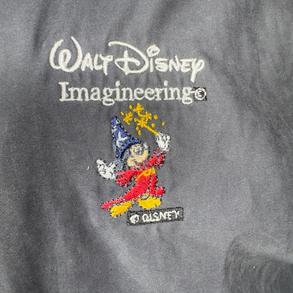 VTG Walt Disney Imagineering Cast Member Sorcerer Mickey Jacket Gray Mens Large